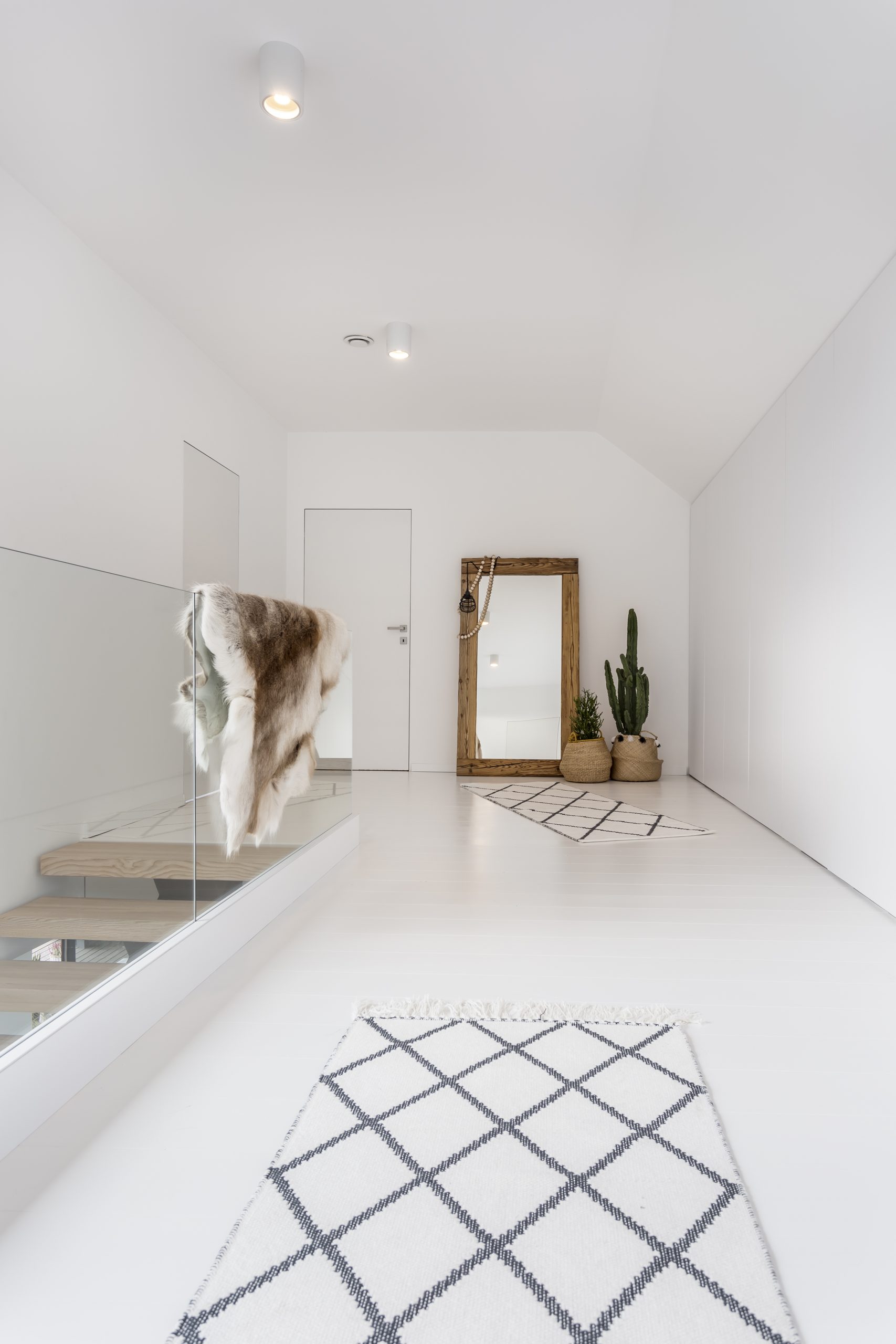 Intérieur de maison rénové en banc
